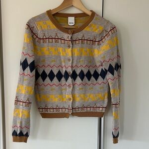Rütme Multicolor Geometric Cardigan